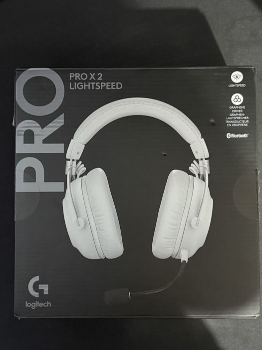 Бели Слушалки Logitech PRO X2 LIGHTSPEED