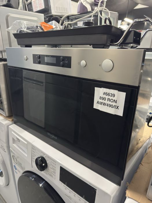 Cuptor cu microunde încorporabil,  Whirlpool AMW490/IX