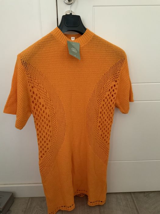 Плетена оранжева рокля H&M