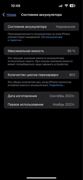 Продам срочно  Iphone 15 pro max 256