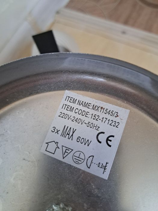 Люстры 3 шт, 1 шт разный