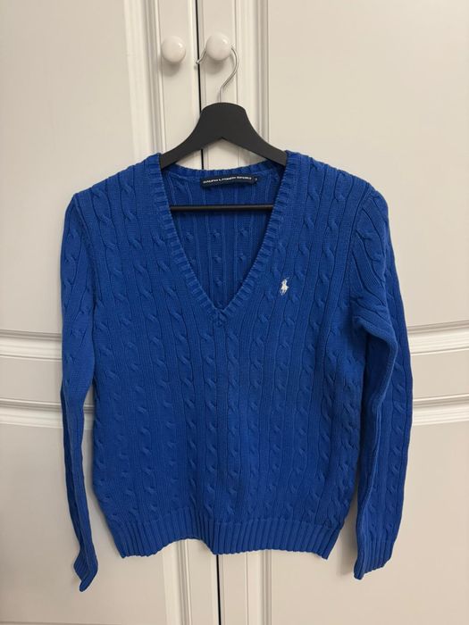 Pulover femei Ralph Lauren sport cable knit, albastru regal, ma