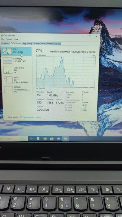 LENOVO ThinkPad L440 CPU i5 vPro 4300M 2.6 GHz SSD 128GB Display Flip