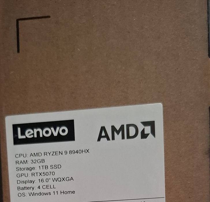 Legion Pro 5 16 (Ryzen 9-Windows 11 Home-32GB-1TB-RTX 5070)