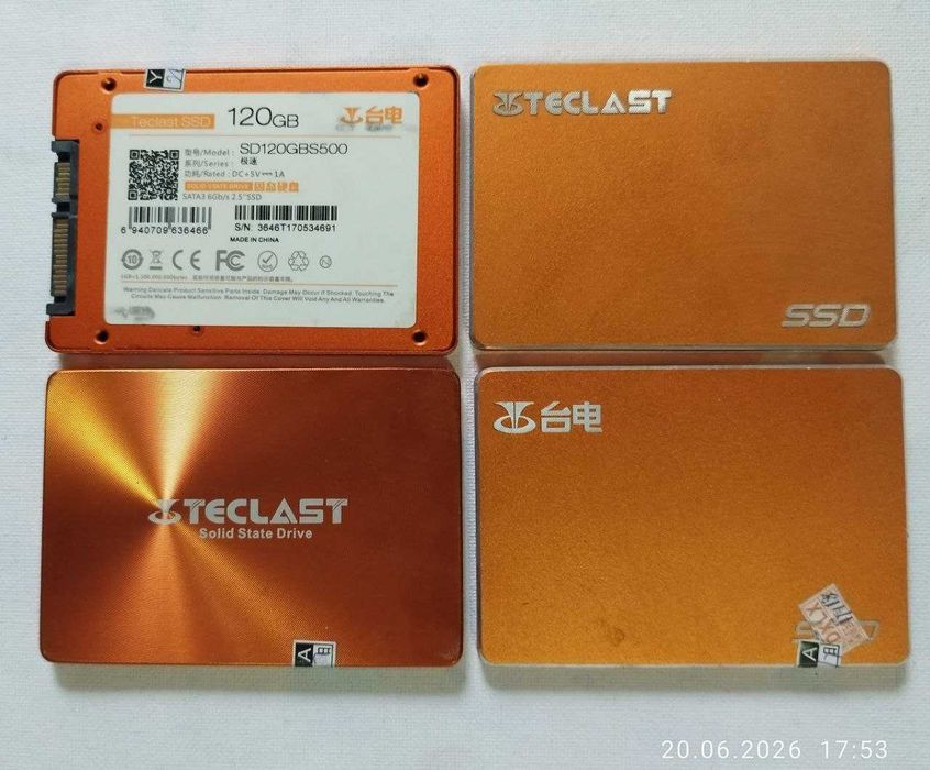 Оригинальные SSD Teclast 120gb