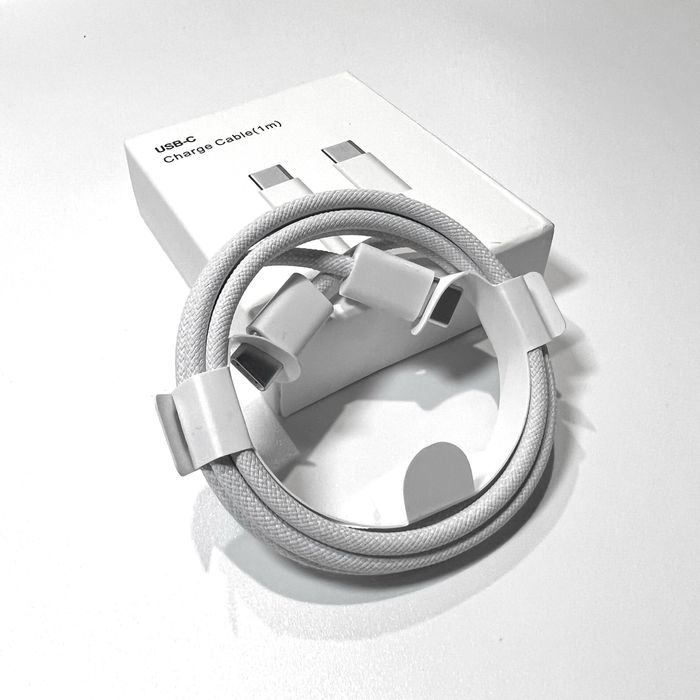 ПРОМО ОФЕРТА:  Кабел за зареждане USB C/Lightning + USB C Адаптер за iPhone X/11/12/13/14/15/16/17 Mini, Plus, Air, Pro и Pro Max