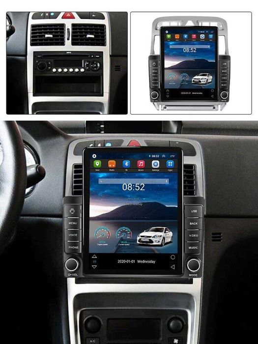 Navigatie Peugeot 307 din 2002 - 2013 Ecran TESLA 9.7 inch 4GB RAM