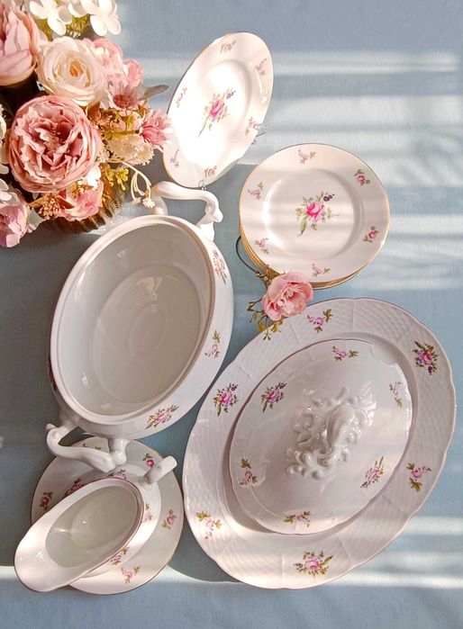 Набор антикварной столовой посуды Чехословакия