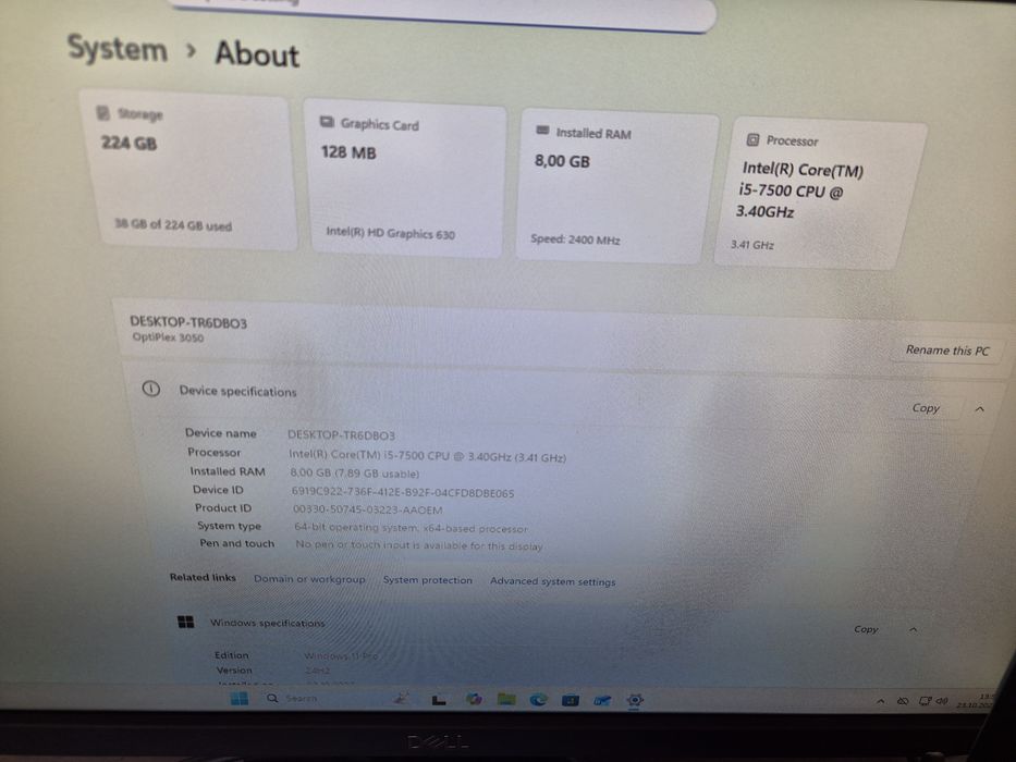 Unitate PC Dell OptiPlex 3050 I5-7500