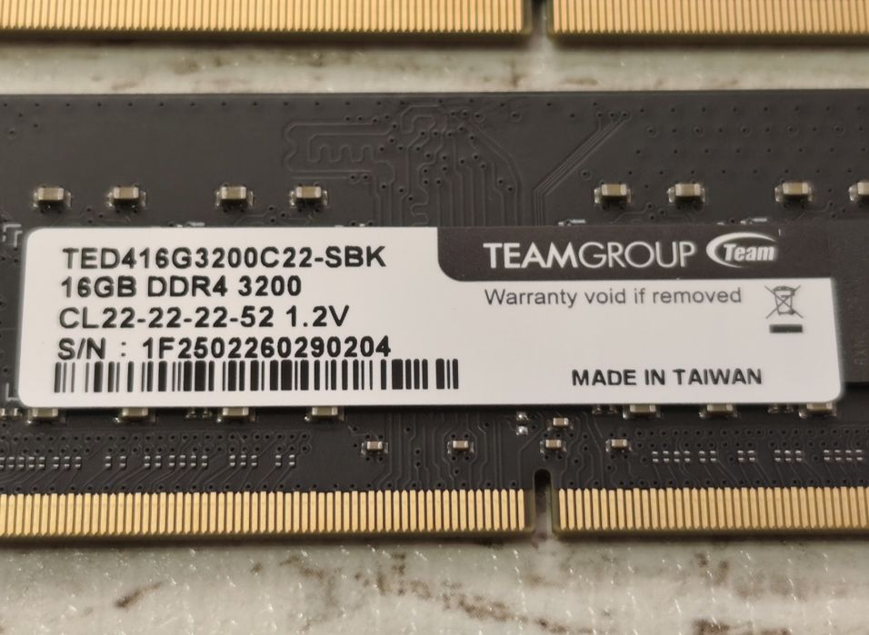 Продавам RAM памет за лаптоп 16 gb DDR4