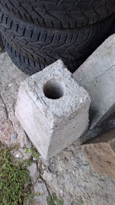 Suport beton pentru umbrelă curte/terasă  3 bucăți