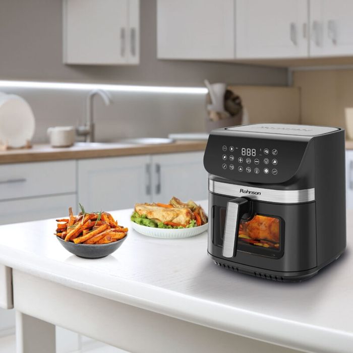 Нов 9 литра фритюрник с горещ въздух Air Fryer Rohnson  R2866