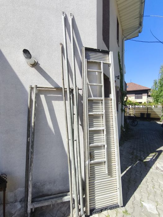 Podină schelă aluminiu 4m + diagonale – profesională