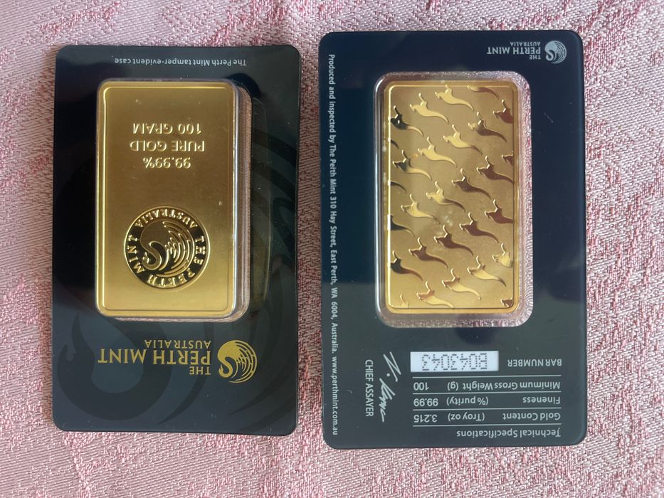 Златни кюлчета 100гр (вероятно реплика)