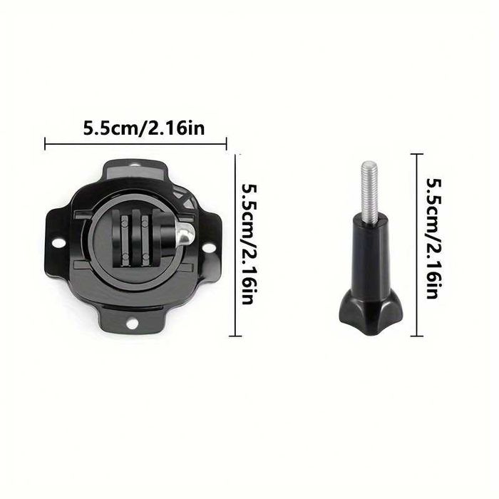 Pindere casca adeziv cu reglaj 360 pt GoPro 7/8/9/10/11/12 DJI Osmo