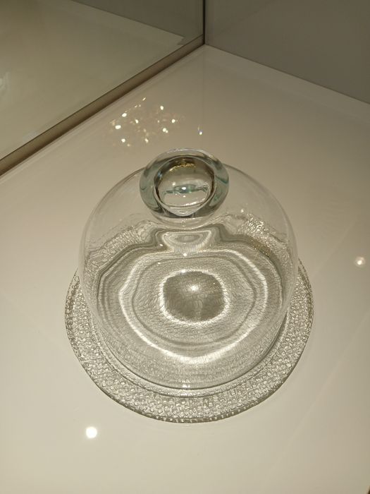 Стеклянная тортовница с крышкой (клош), блюдо для десертов и сыра