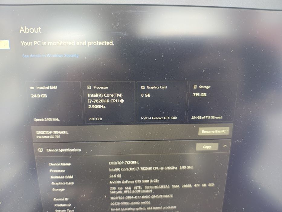 Acer predator 17x