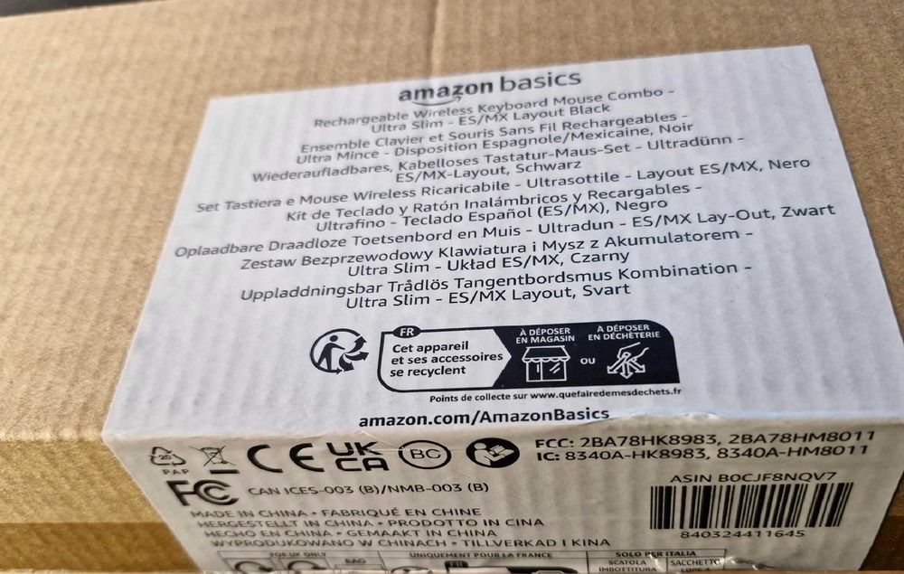 Tastatura si mouse cu acumulator (noi)