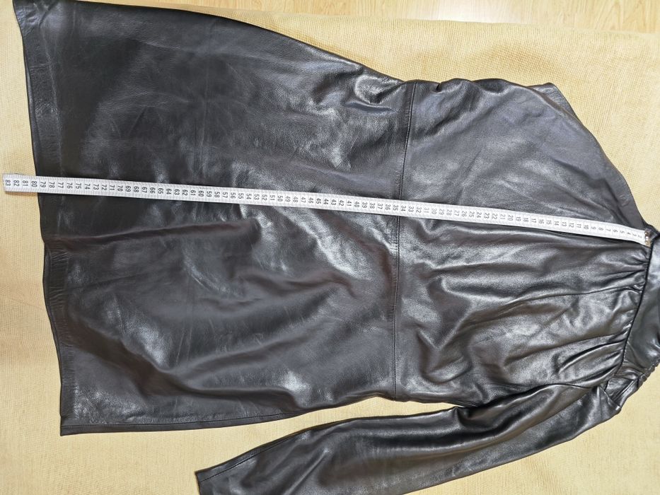 Страхотна рокля от естествена кожа ZARA, размер XL