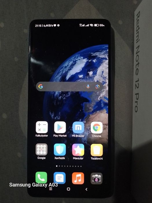 Narxi 1.450 REDMI NOT 12 PRO 5G 8/256