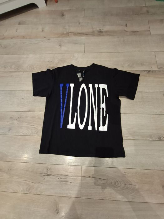 Tricou vlone albastru cu negru