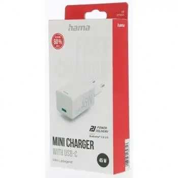 Incarcator Telefon 45W HAMA 201653 USB-C PD Quick Charge 3.0 Sigilat