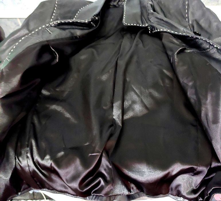 Jacheta dama tip sacou, din piele naturala,XL. Ca noua