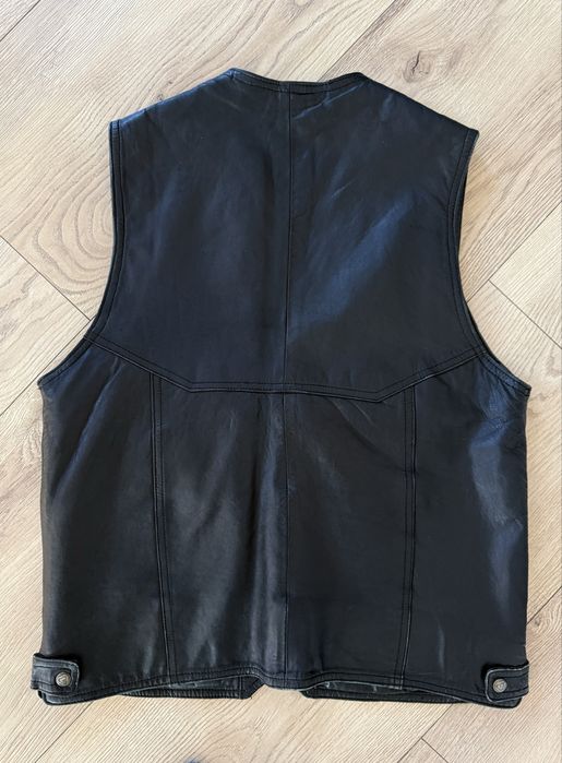 Vesta Piele Naturala ALP DERI Negru Barbari | Marime L