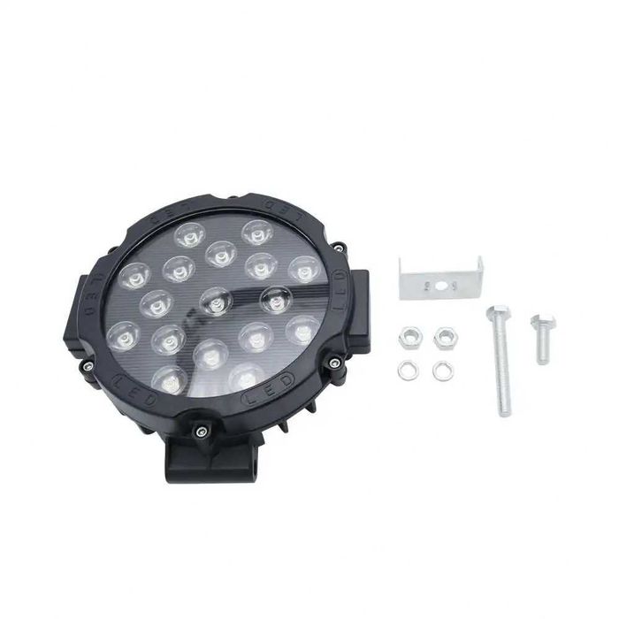 OFF ROAD кръгъл LED фар 17 21 диода 51W 63W