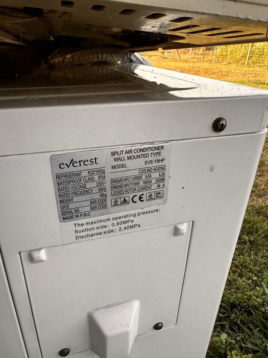 Vand aer conditionat  Everest 18000 BTU