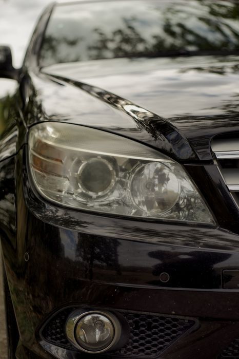 far stanga dreapta halogen xenon mercedes c w204 usa aripa capota turb