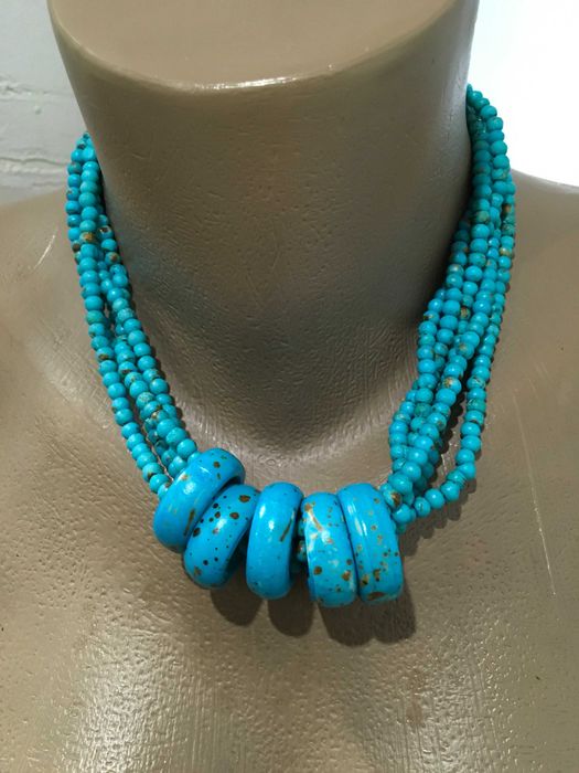 Ефектно колие тюркоаз