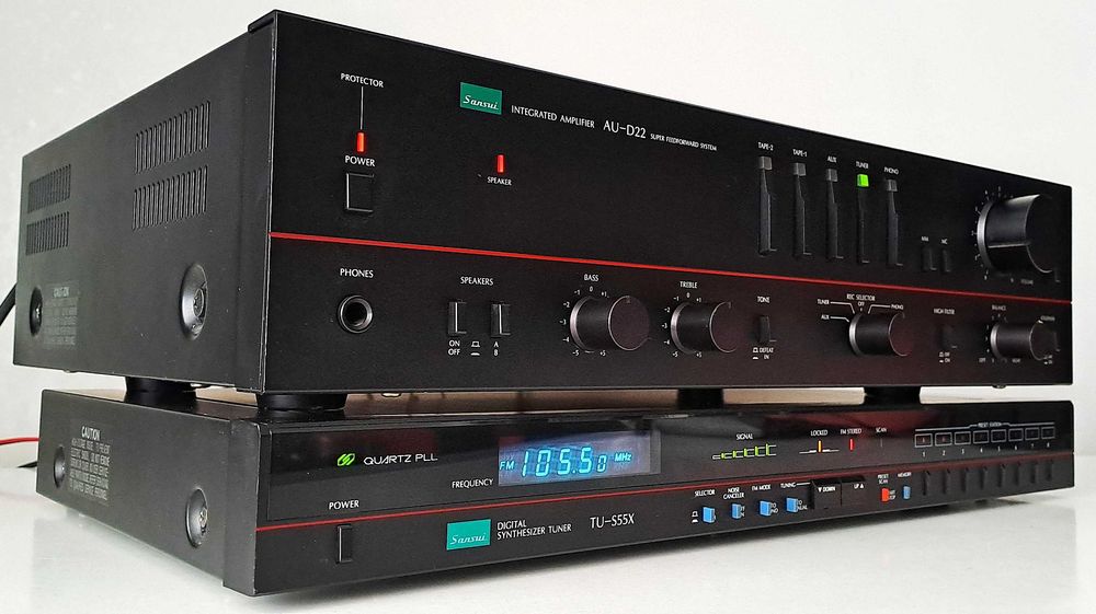 Linie Audio Sansui AU-D22 + Tuner – Super Feedforward – Stare de Muzeu