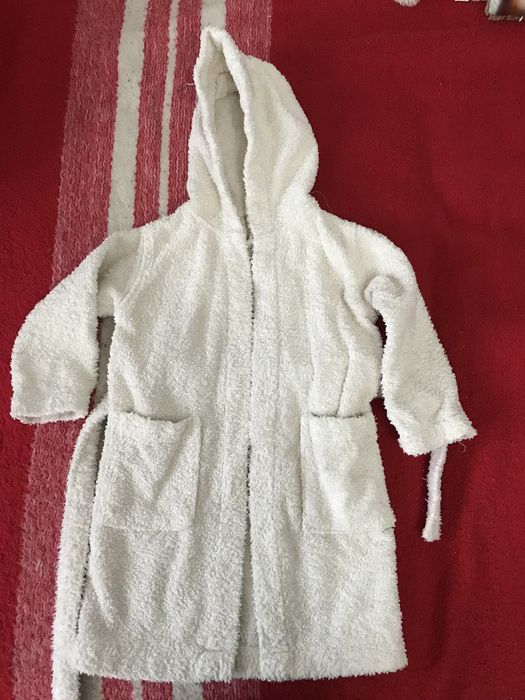 Halat de baie alb pentru copii (98/104)