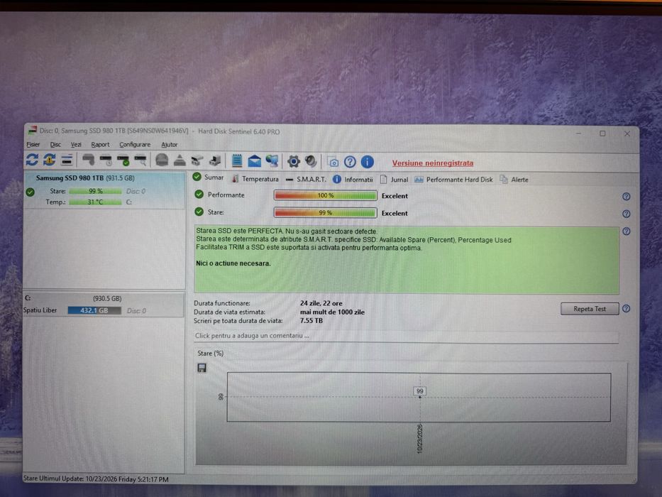 Solid State Drive (SSD) Samsung 980 500gb, NVMe, M.2.