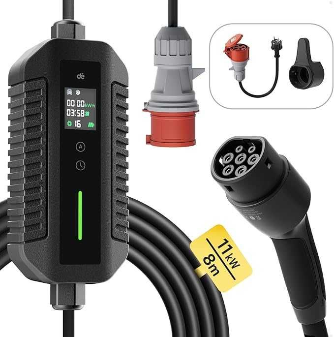 Cablu de încărcare mobil Wallbox 11 kW [8 m trifazat 6-16A]