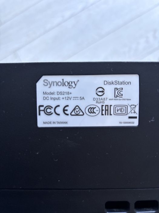 сетевое хранилище Synology DS218+ с жесткими дисками на 10TB