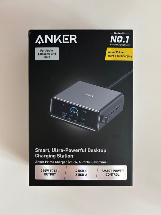 Stație încărcare rapidă 250W Anker Prime – 6 porturi – Nou