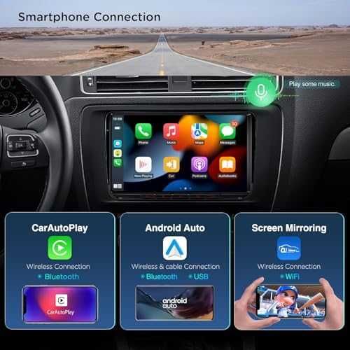 Нов Мощен 9" Android 14 Авто Радио CarPlay GPS DSP за VW Skoda кола