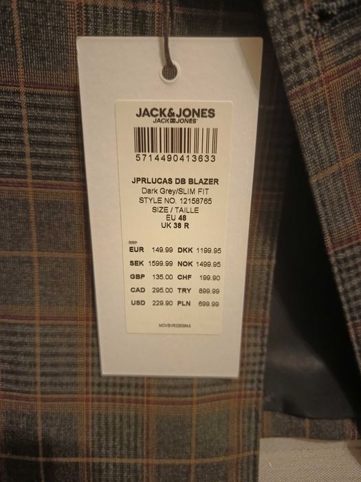 Sacou elegant Jack & Jones, nou cu eticheta
