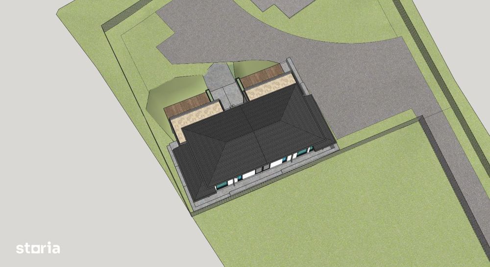 Teren intravilan, 1000 mp, proiect duplex P+E, zona Sinaia - Zamora