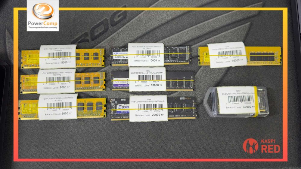 Оперативная память DDR2-DDR4 2/4/8/16GB