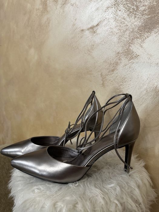 Pantofi stiletto Kate Grey marimea 39