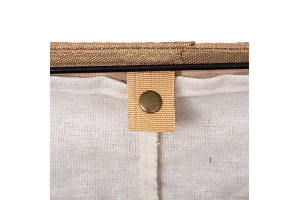 Кош за пране Puzzle-home Laundry, Бамбуково дърво, Натурален, 40x30x50