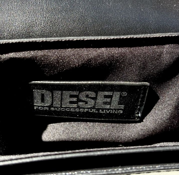 Diesel черна кожена чанта