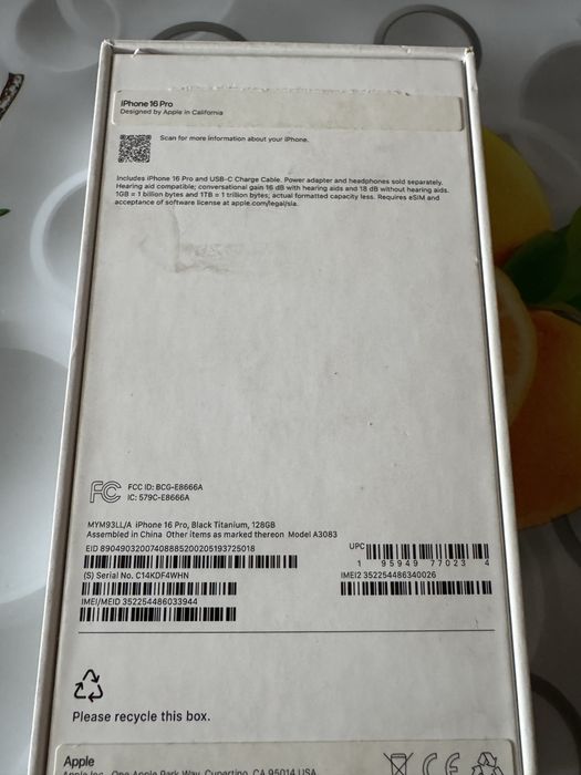 Iphone 16pro 128 гб