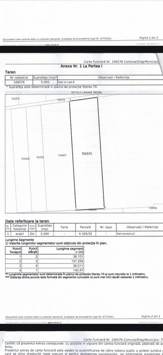 Vand Teren intravilan Arabil in Tuzla Constanța