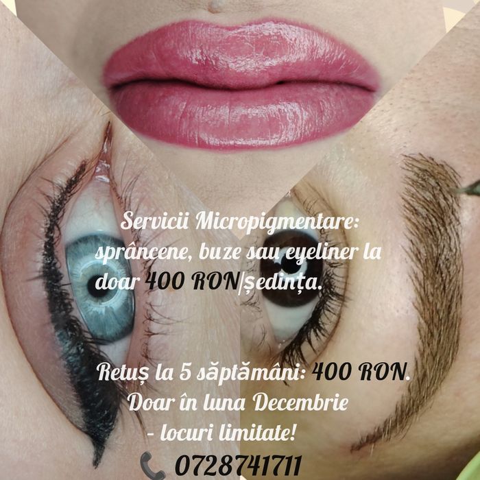 400 RON ședința de micropigmentare