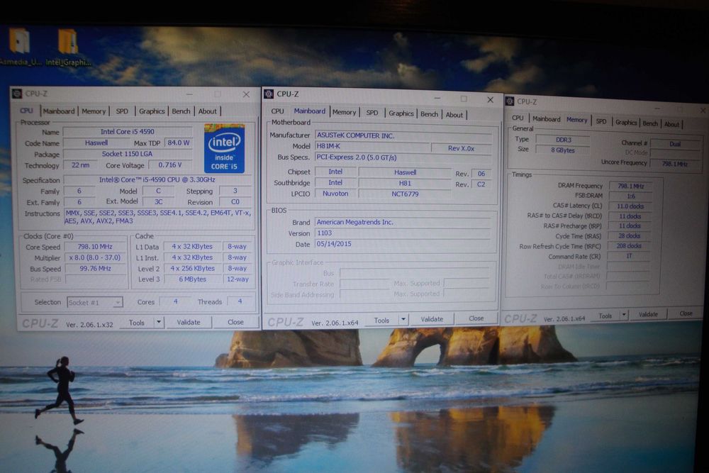 Placa de baza Asus H81M-K Procesor intel core i5 4590 8gb ram