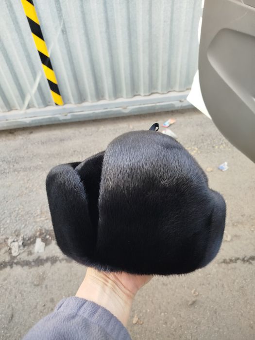 Шапка ушанка норковая